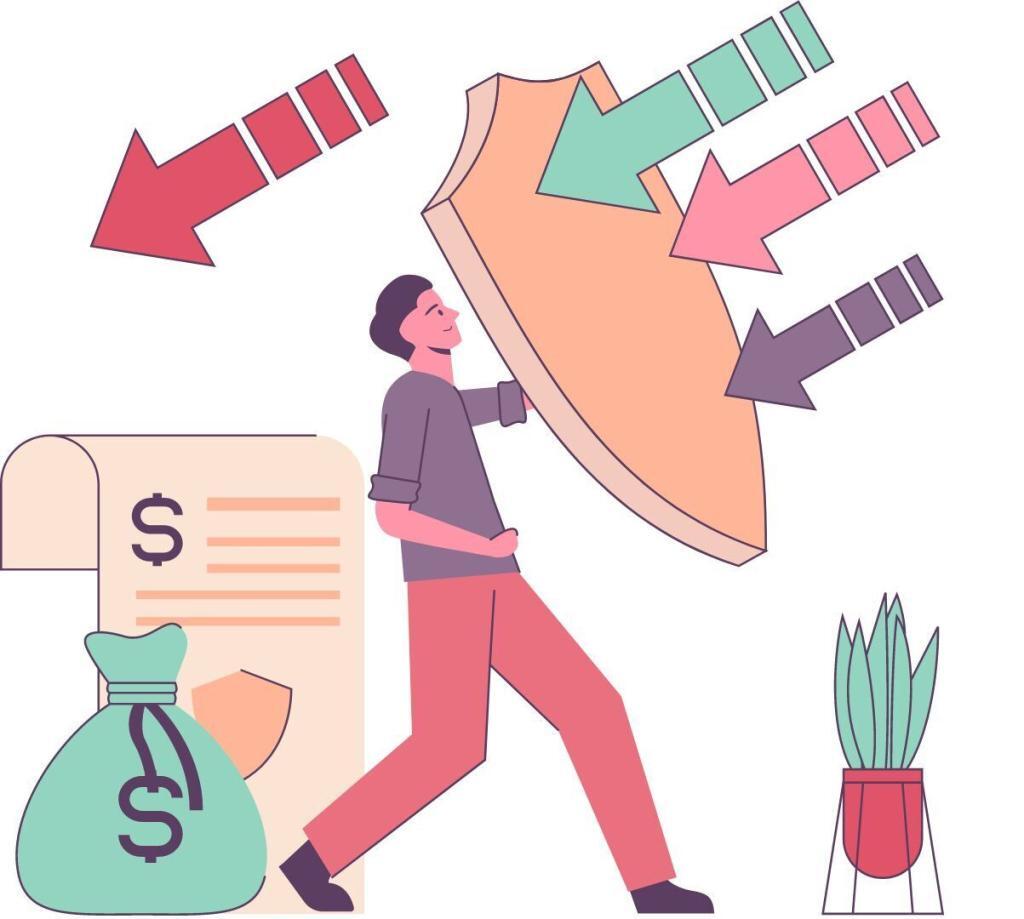 Illustration von Haftungsschutz
